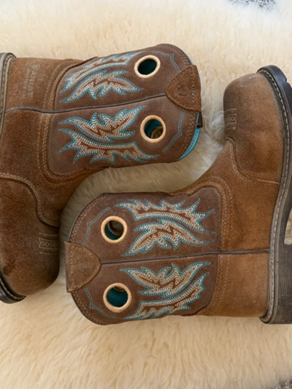 Ariat Fatboy Cowgirl Composite Toe Boots Sz 7B
